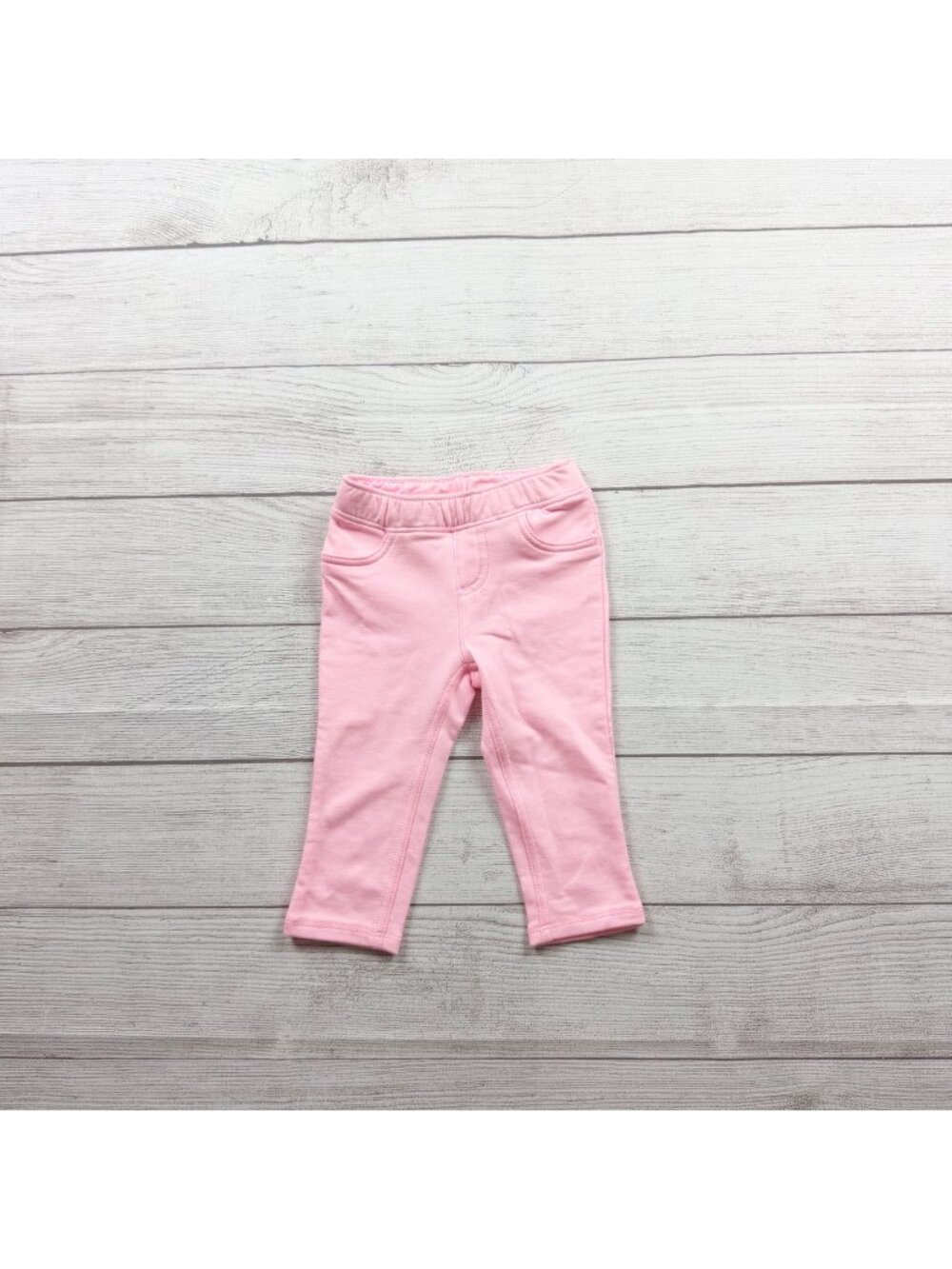 Jumping Beans Baby Girls Pink Stretch Pants Soft Cotton Blend NWT 9-12 Months